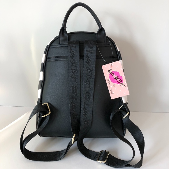 NWT LUV BETSY JOHNSON Football Girl Backpack Purse main image 8